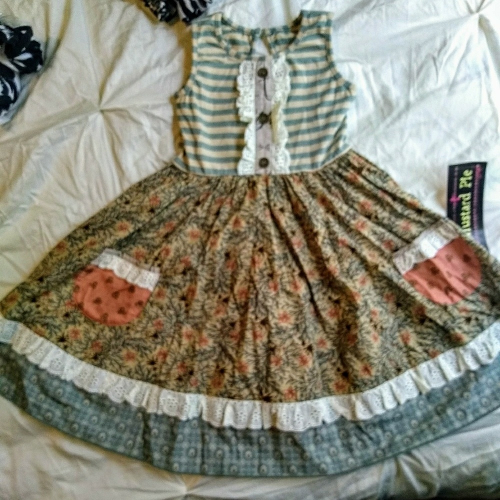 New mustard pie 4t dress